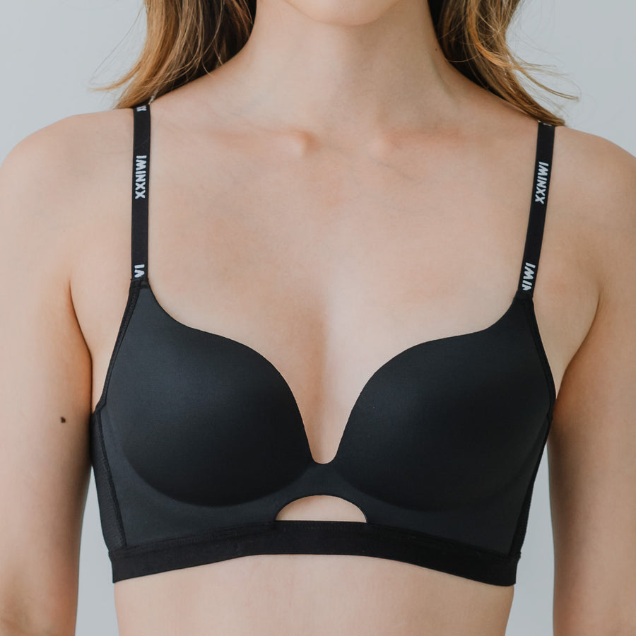 Everyday Hustle V2.0! Soft-Mesh Wireless T-shirt Bra in Black