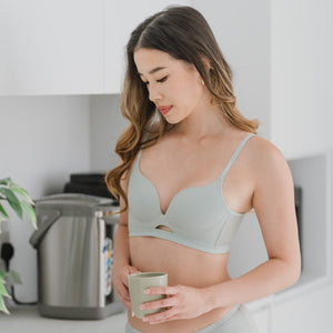 Everyday Hustle V2.0! Soft-Mesh Wireless T-shirt Bra in Pistachio Cream