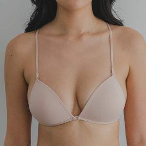 Serenity Muse! Front-Hook Lightly-Lined Bralette in Soft Pink