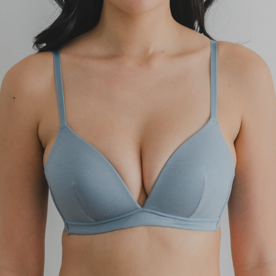 Supportive Flexi-Fit! Lightly-Lined Wireless Bra in Blue Sky