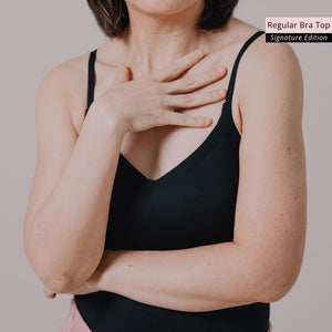 air-ee Seamless 2-in-1 Regular Bra Top (Signature Edition) - Black