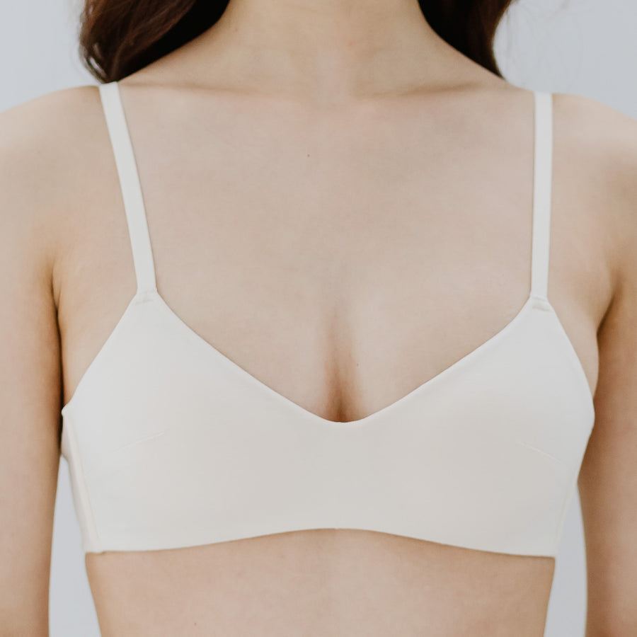 On Cloud Nine! Modal Everyday Lightly-Lined Bralette in Butter Cream