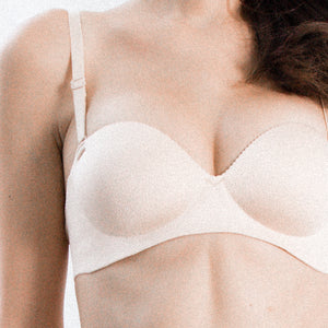 Oomph! 2-Way Wireless Super Push Up Strapless Bra in Nude
