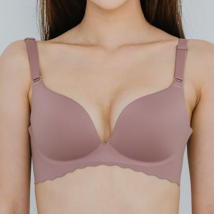 Entice Me! V3.0 Seamless Push Up Wireless Bra in Matte Tulip