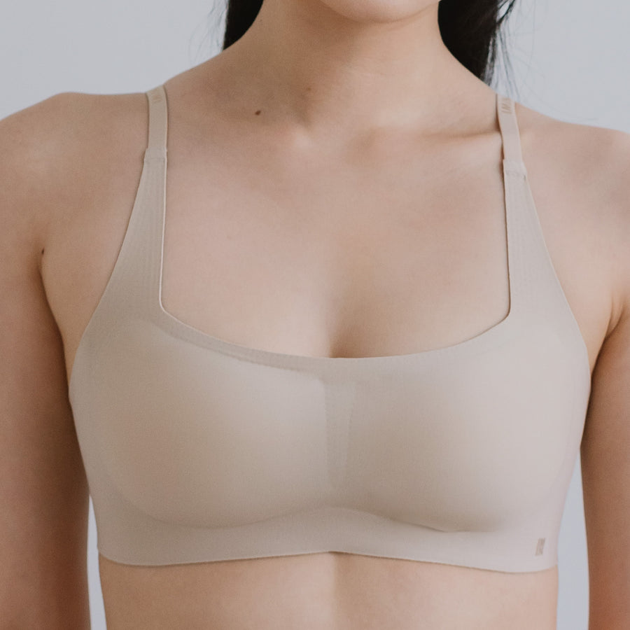 Air-ee Seamless Bra in Almond Nude - Square Neck (Signature Edition)