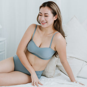Air-ee Multi-Way Bandeau in Dusty Blue (Signature Edition)