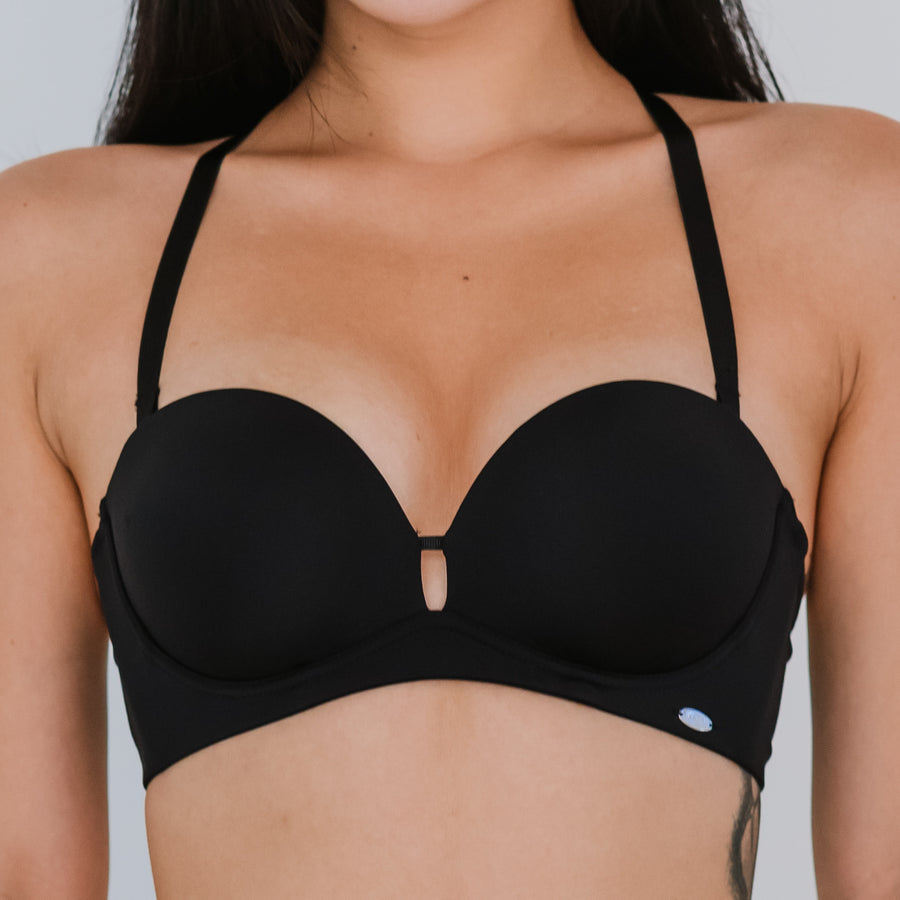 The MVP Super Comfortable Wireless T-Shirt Bra (LYCRA® Fibre) in Black (Size XL Only)