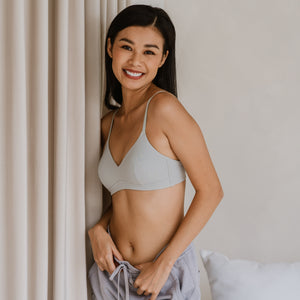 On Cloud Nine! All Day Lightly-Lined Bralette in Powder Avocado