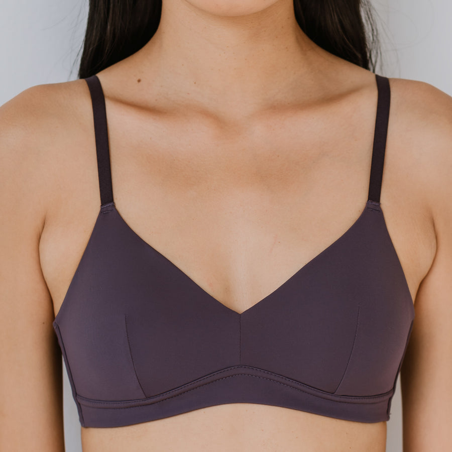 On Cloud Nine! All Day Lightly-Lined Bralette in Powder Plum