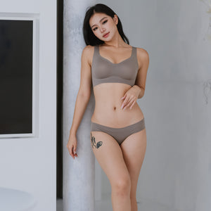 Air-ee Seamless Bra in Hojicha - Thick Straps (Signature Edition) *Limited Edition