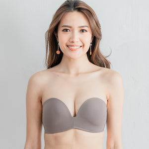 4th Gen X 100% Non-Slip Wireless Strapless Bra in Grey