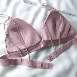 Midnight Muse Bralette in Muted Pink (Size XL Only)