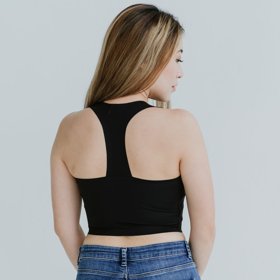 AIR-LEISURE Sexy Bra Top in Black (Size XS, S & XXL only)