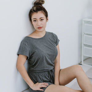 Everyday Modal® Fabric Loungewear set in Dark Grey (Size L Only)