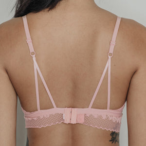 Crushing On Lace Midi Bralette in Pink