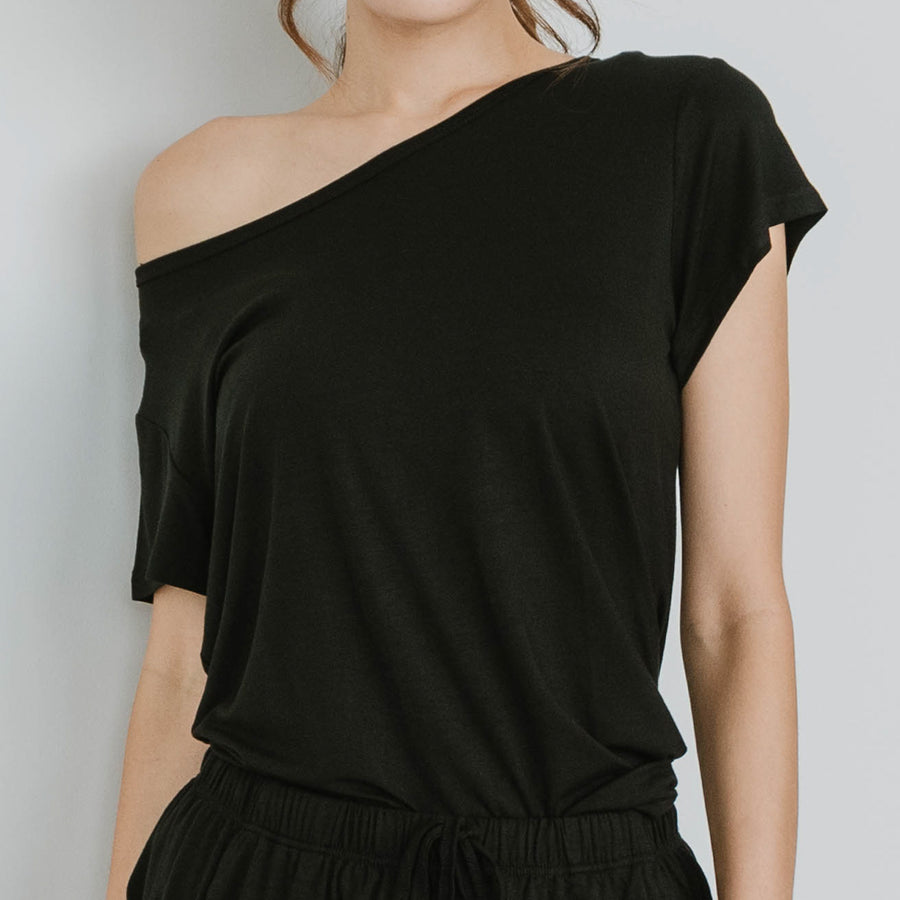 Everyday Modal® Fabric Loungewear set in Black (Size S Only)