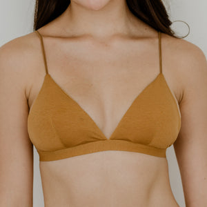Midnight Muse Bralette in Mustard (Size XL Only)