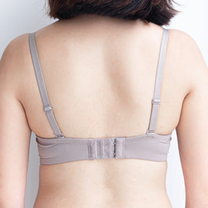 Effortlessly Fresh! Soft Lightly-Lined Wireless Bra in Muted Grey (Size S & XL Only)
