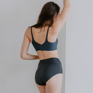 Hello Period! Seamless High-Rise Cheekie in Buttery Midnight Teal