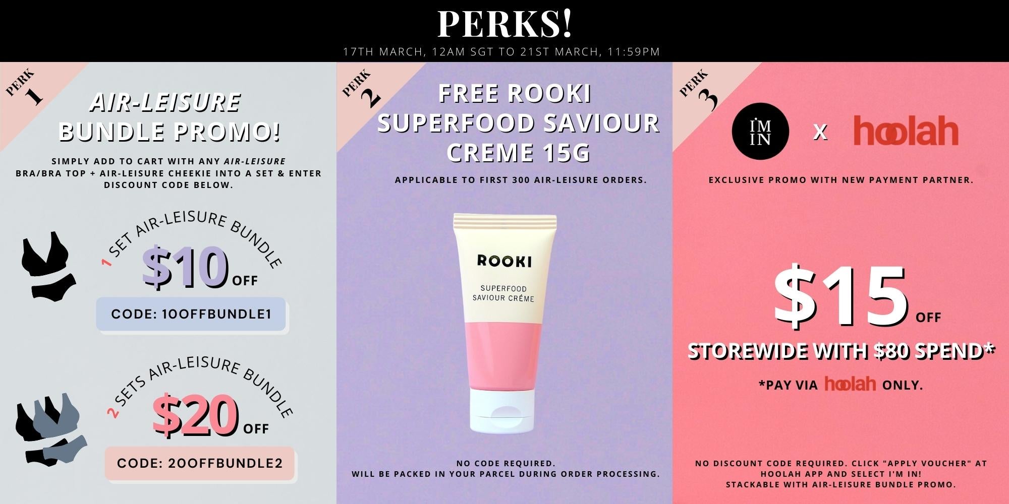 AIR-LEISURE X HOOLAH X ROOKI PERKS