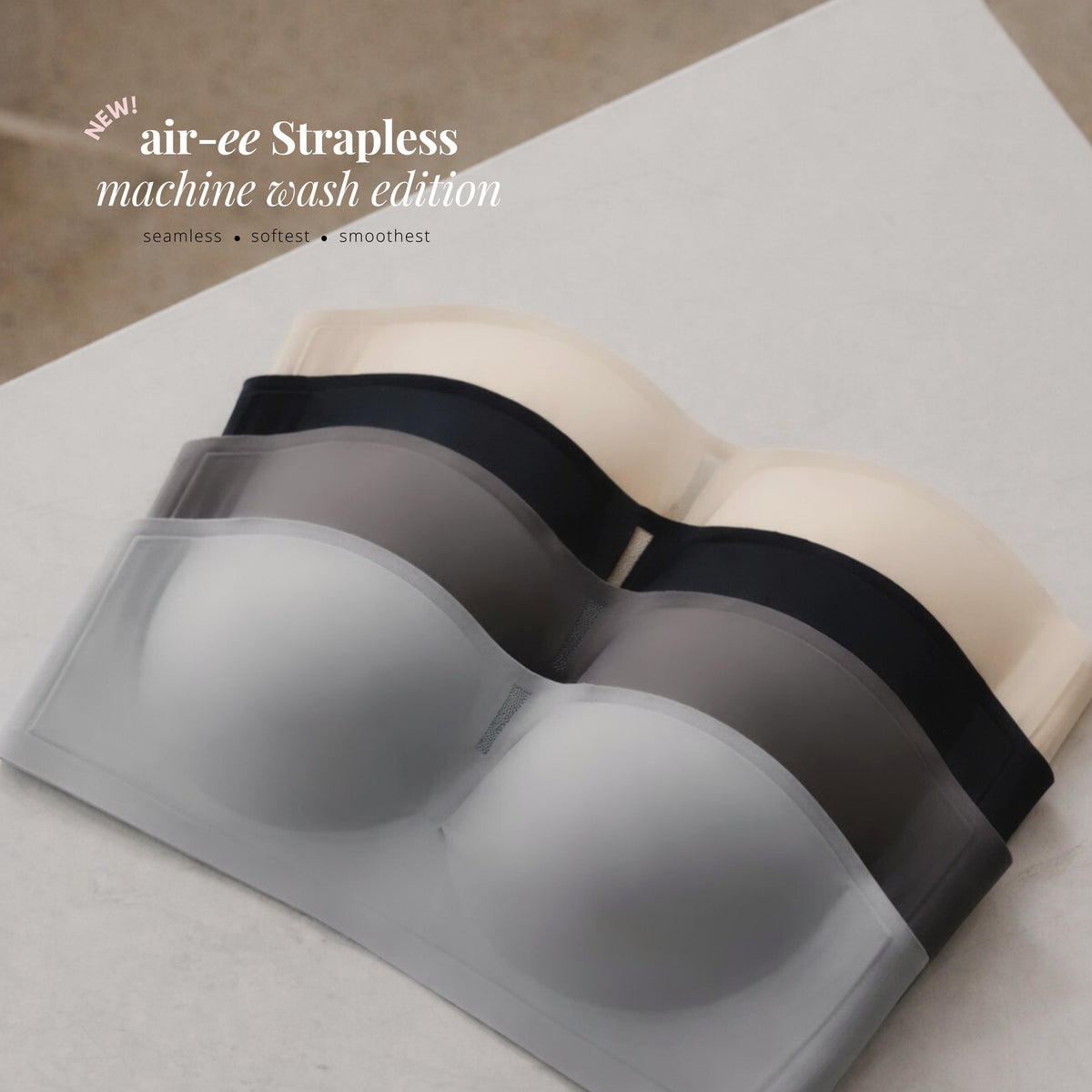 Your Complete Guide to air-ee Seamless Anti-slip Strapless Bra (Machine Wash Edition)