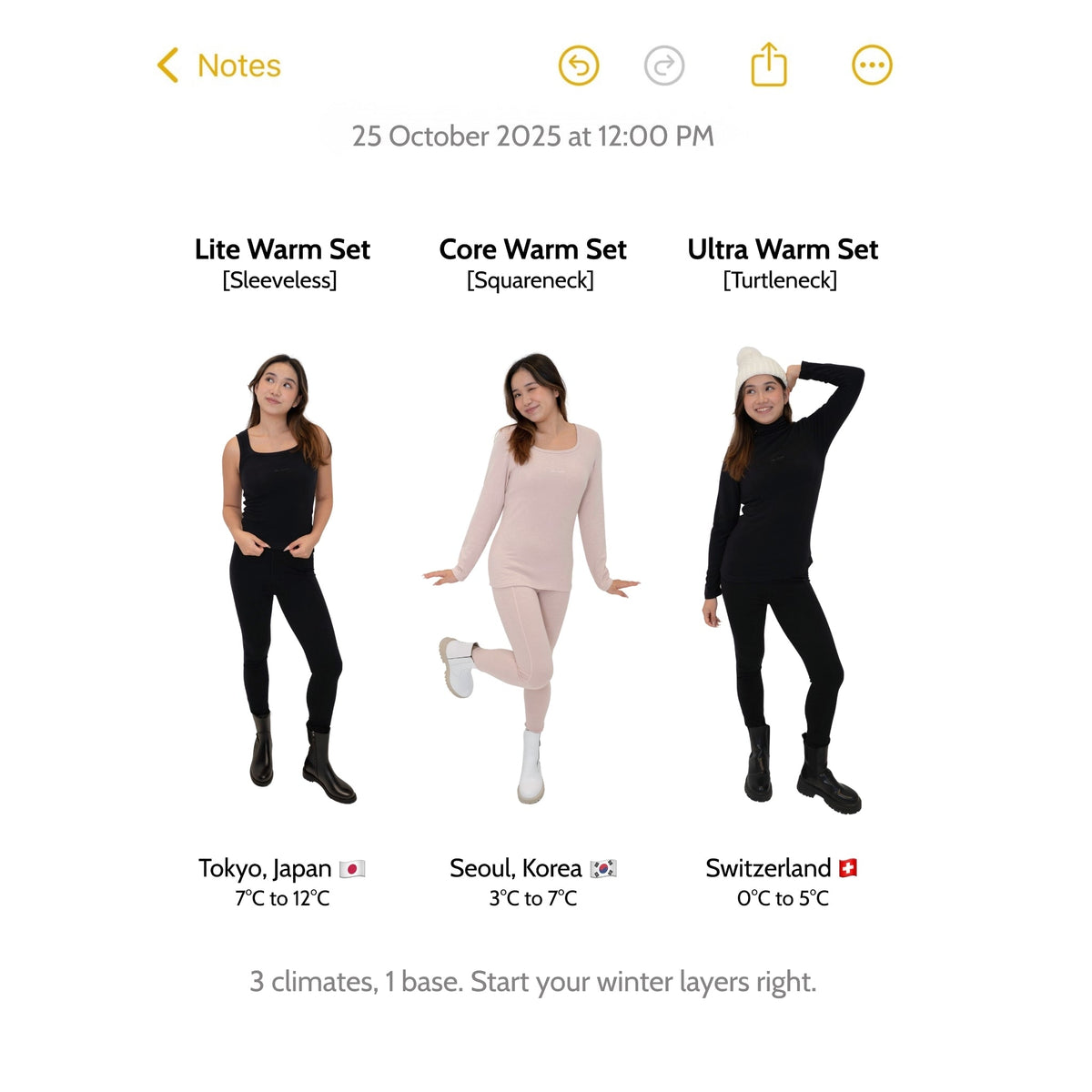 The only 3 layers you’ll need this season ❄️🧣