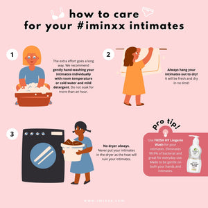 What’s the difference between hand wash and machine wash for our intimates?