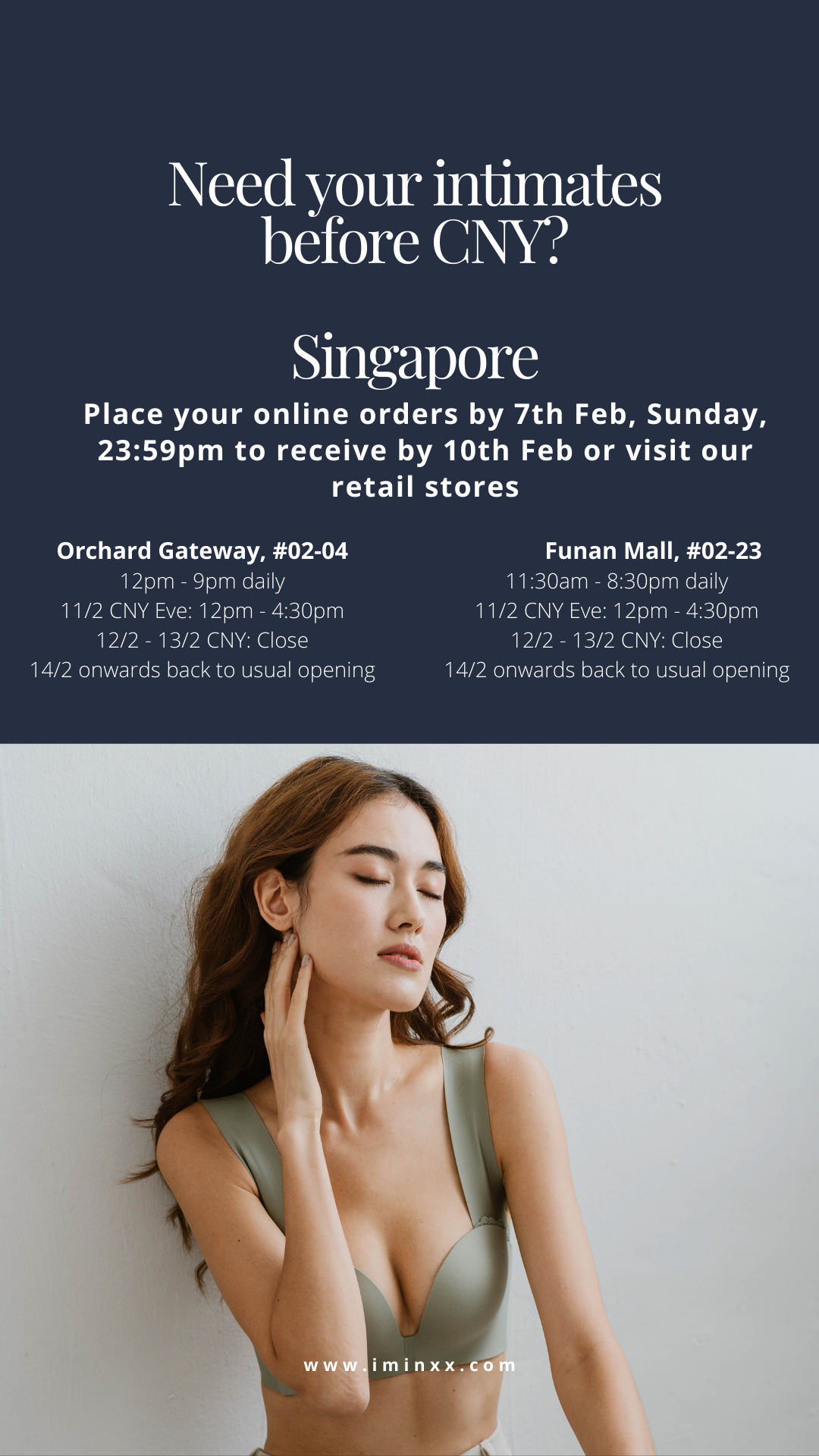 CNY 2021 STORE OPERATING HOURS & LAST MIN ORDERS!