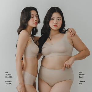 Air-ee Seamless Bra in Almond Nude - Thick Straps (Signature Edition)