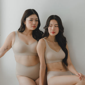 Air-ee Seamless Bra in Almond Nude - Thick Straps (Signature Edition)