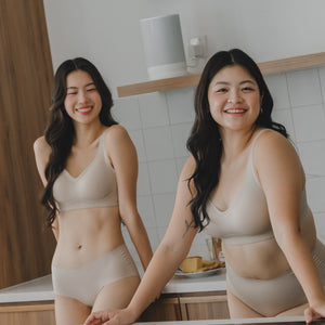 Air-ee Seamless Bra in Almond Nude - Thick Straps (Signature Edition)