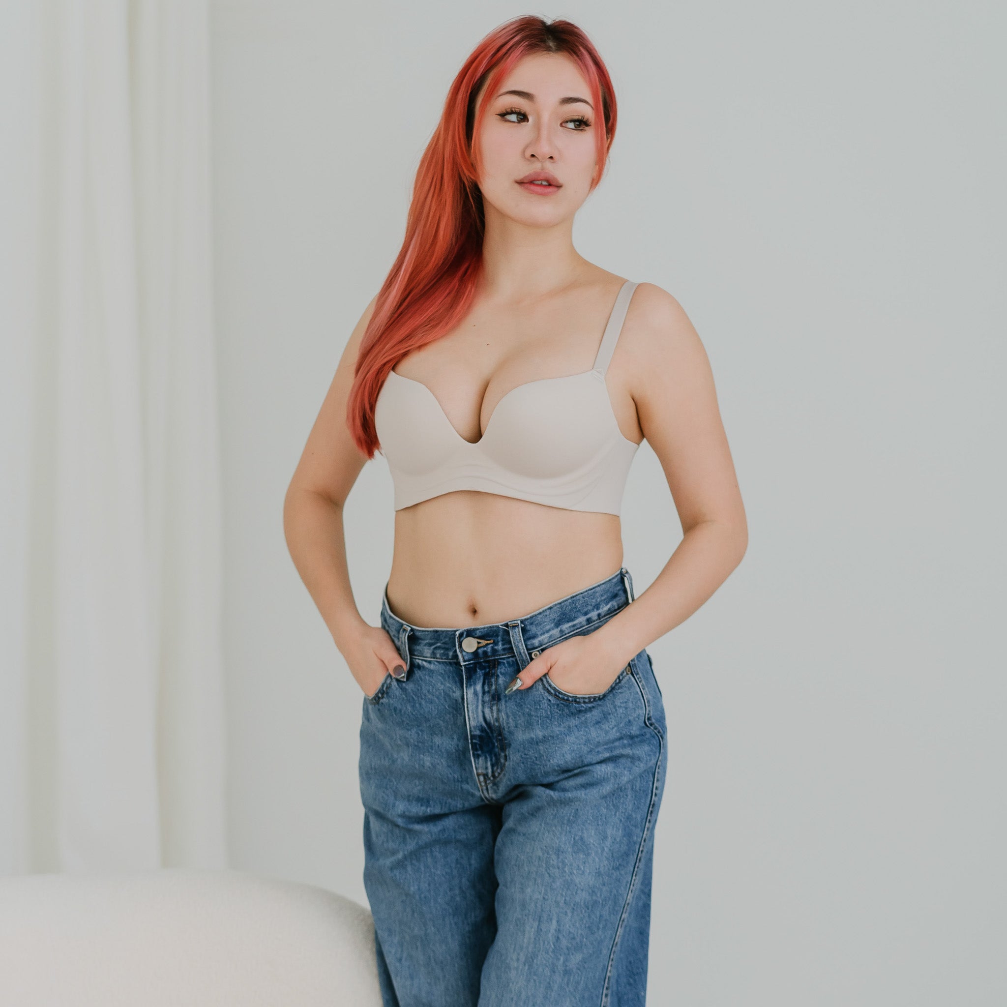Seriously Comfy Lightly-Lined Wireless Bra in Brick
