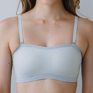 5D Ultra-Ventilation Lightweight Wireless Bandeau (In-built Padding) in Pearl Ice