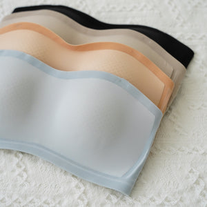5D Ultra-Ventilation Lightweight Wireless Bandeau (In-built Padding) in Pearl Grey