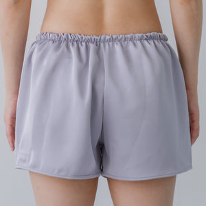 Luxurious Cooling Crease-less Satin Shorts in Lavender Mist