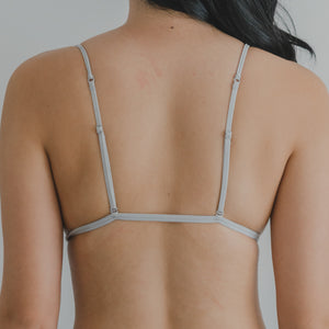 Serenity Muse! Front-Hook Lightly-Lined Bralette in Soft Grey