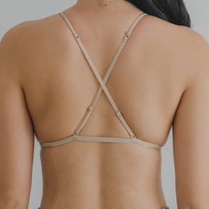 Serenity Muse! Front-Hook Lightly-Lined Bralette in Soft Tann