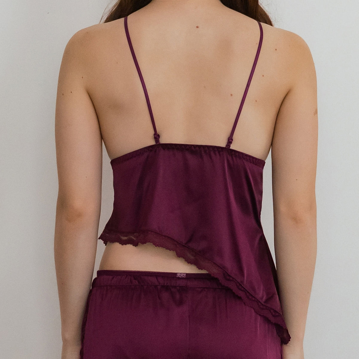 Dear Me! Lace Flirty-Tilt Satin Bra Top