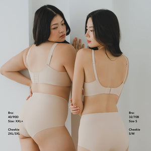 Forme+ V-plunge Wireless Seamless Bra (Machine Wash Edition) in Barely Nude
