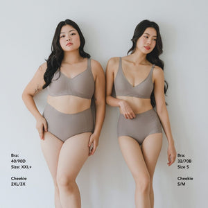 Forme+ V-plunge Wireless Seamless Bra (Machine Wash Edition) in Storm Mocha