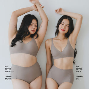 Forme+ V-plunge Wireless Seamless Bra (Machine Wash Edition) in Storm Mocha