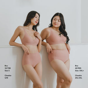 Forme+ V-plunge Wireless Seamless Bra (Machine Wash Edition) in Rosy Peach