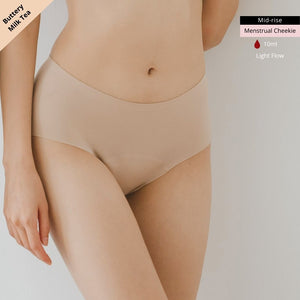 No-Camel-Toe SmoothGuard Seamless Mid-Rise Cheekie in Buttery Milk Tea