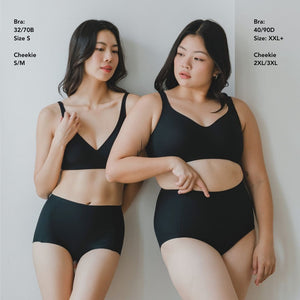 Forme+ V-plunge Wireless Seamless Bra (Machine Wash Edition) in Black