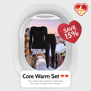 Core Thermal Wear Warm Set in Black