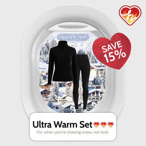 Ultra Thermal Wear Warm Set in Black