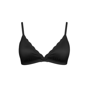 Soft Bloom Lace Bralette in Black