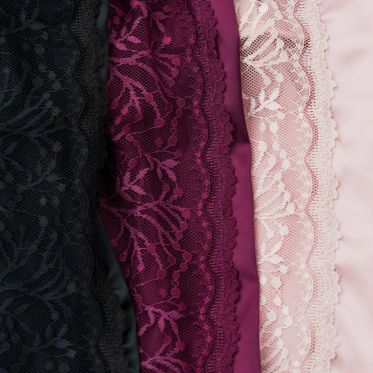 Dear Me! Lace Peek-A-Boo Satin Pants