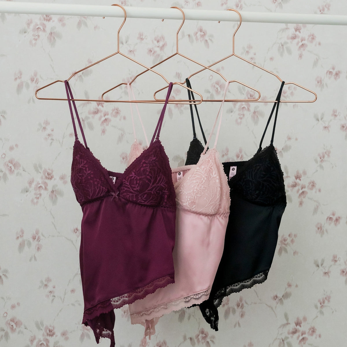 Dear Me! Lace Flirty-Tilt Satin Bra Top