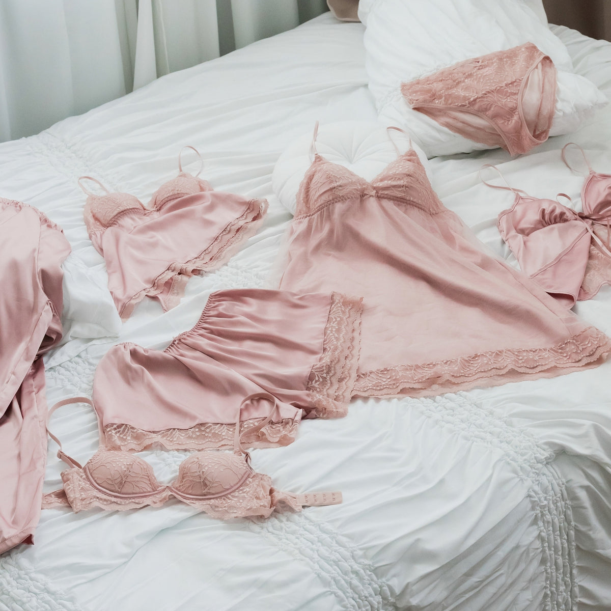 Dear Me! Lace Flirty-Tilt Satin Bra Top
